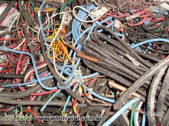 Cabos e conectores para reciclagem